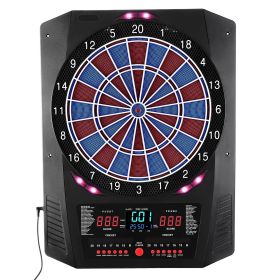 Electronic Dart Board, 13.5" Target Dartboard with 45 Games & 474 Variations for Up to 8 Players, 6 Dart Shafts with Flights & 50 Soft Tips