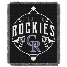 Rockies OFFICIAL MLB "Ace" Woven Jacquard Throw Blanket
