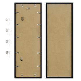 2 Packs 36.8x12.4in Picture Wall Frames Display Panoramic Photo Frame Gallery Poster Frames with Clear Plexiglass MDF Backboard for Family Photos