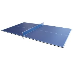 9ft Mid-Size Table Tennis Table Foldable & Portable Ping Pong Table for Indoor Games