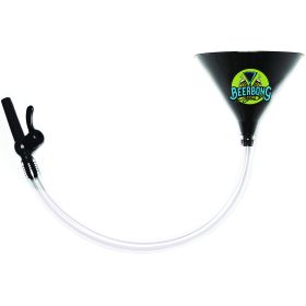 Beer Bong with Valve - 2 Ft. Tube Beer Funnel (Color: Black)