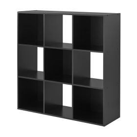 11" 9-Cube Storage Organizer (Color: Black)